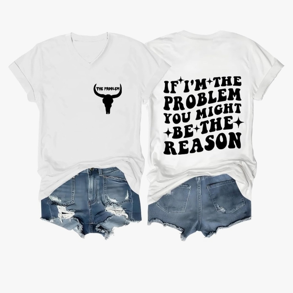 Plus Size Womens White Graphic Tee